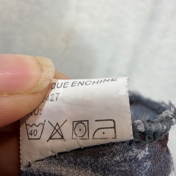 Candy Couture Strapless Blouse Womens Size XL Gray Chiffon Fairy Goth Whisigoth - Picture 6 of 8